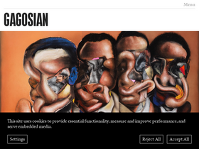 'gagosian.com' screenshot