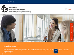 'hs-albsig.de' screenshot