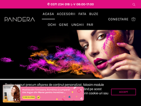 'pandera.ro' screenshot