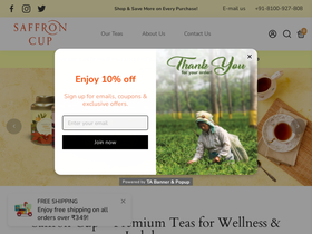 saffroncup.com homepage screenshot