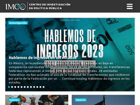 'imco.org.mx' screenshot