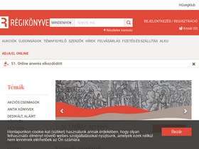 'regikonyvek.hu' screenshot