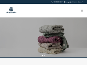 Jmcooperknitwear homepage screenshot