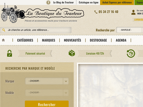 'laboutiquedutracteur.com' screenshot