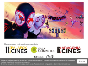 'cinespalafox.com' screenshot