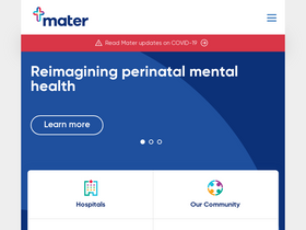 'careers.mater.org.au' screenshot