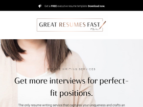 'greatresumesfast.com' screenshot