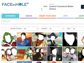 'faceinhole.com' screenshot