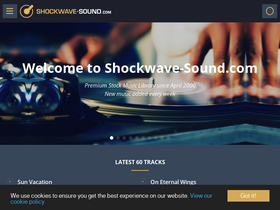 'shockwave-sound.com' screenshot