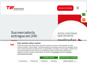 'twtransportes.com.br' screenshot