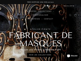 atelierpirate.com homepage screenshot