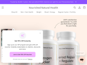 'nourishednaturalhealth.com' screenshot