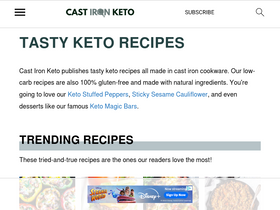 'castironketo.net' screenshot