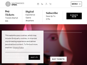 'sfopera.com' screenshot