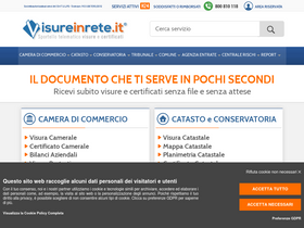 'visureinrete.it' screenshot