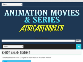 'atozcartoons.co.in' screenshot