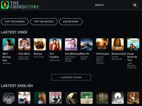 'thechordstore.com' screenshot