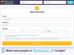 'universalhookups.com' screenshot