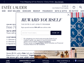 'esteelauder.com' screenshot