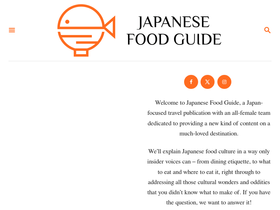 'japanesefoodguide.com' screenshot