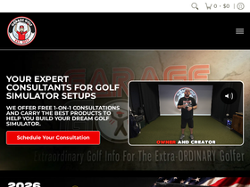 mygaragegolf.com homepage screenshot