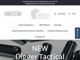 diggertactical.com.au homepage screenshot