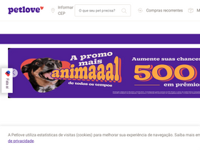 'petlove.com.br' screenshot