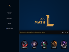 'lolmath.net' screenshot