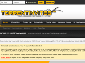 'torrentinvites.org' screenshot