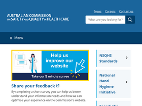 'safetyandquality.gov.au' screenshot