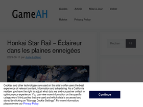 'gameah.fr' screenshot