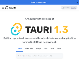 'tauri.app' screenshot
