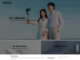 'boya-mic.com' screenshot