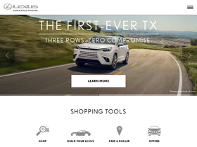 'lexus.com' screenshot