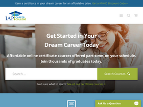 'iapcollege.com' screenshot