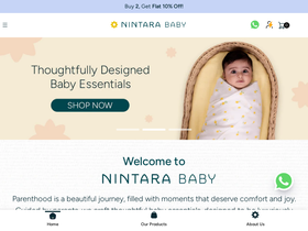 Nintara Baby India homepage screenshot