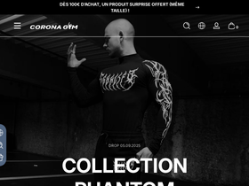 CORONAGYM website screenshot