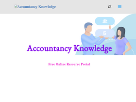 'accountancyknowledge.com' screenshot