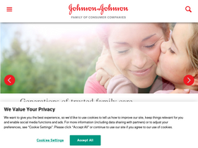 'jnjconsumer.co.za' screenshot