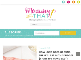 'mommycantaffordthat.com' screenshot