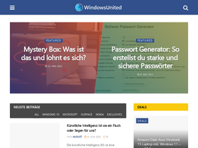 'windowsunited.de' screenshot