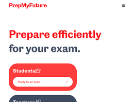 'prepmyfuture.com' screenshot