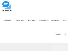 'letslearnslang.com' screenshot
