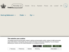 'foedevarestyrelsen.dk' screenshot