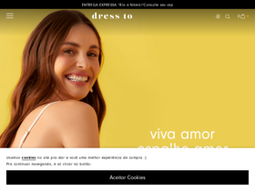 'dressto.com.br' screenshot