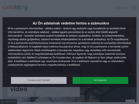 'cafeblog.hu' screenshot