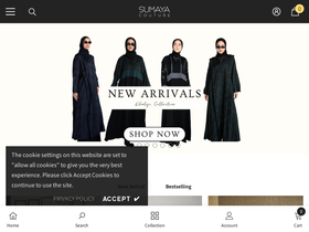 sumayacouture.com homepage screenshot