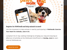 'paws.org' screenshot