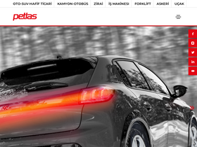 'petlas.com.tr' screenshot