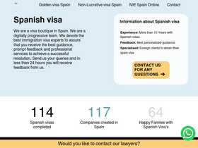 'myspainvisa.com' screenshot